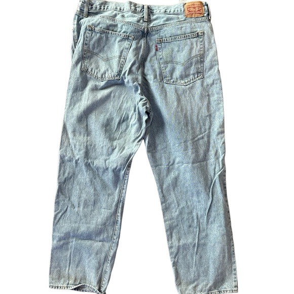 Levi's Women's 94 Baggy Light Indigo Worn In 34 waist - Picture 6 of 7